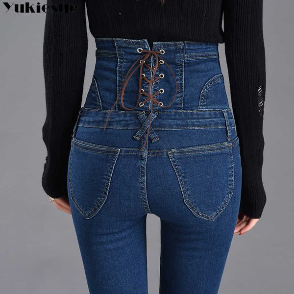 high waist denim pencil pants winter dark blue skinny jeans woman for women korean chic show slim jean female plus size 210608
high waist denim pencil pants winter dark blue skinny jeans woman for women korean chic show slim jean female plus size 210608