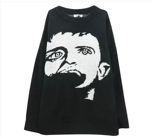 oversize long sleeve o-neck sweaters korean cartoon character sueter mujer streetwear women harajuku pullovers, White;black
oversize long sleeve o-neck sweaters korean cartoon character sueter mujer streetwear women harajuku pullovers, White;black