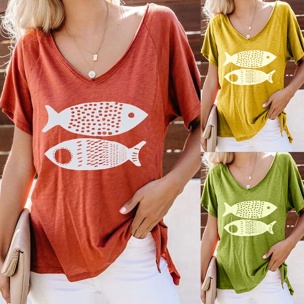 women's t-shirt solid color printing short-sleeved t-shirt female loose v-neck, White
women's t-shirt solid color printing short-sleeved t-shirt female loose v-neck, White