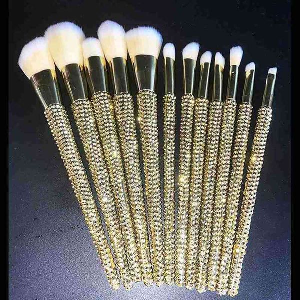 gemas 12 pçslote diamond-studded pincéis maquiagem beleza ferramentas reparação completa diamante em pó solto escova pincel 0311
gemas 12 pçslote diamond-studded pincéis maquiagem beleza ferramentas reparação completa diamante em pó solto escova pincel 0311