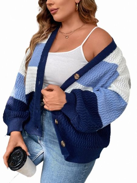 plus chevron knit colorblock drop shoulder cardigan l6mm#, Black
plus chevron knit colorblock drop shoulder cardigan l6mm#, Black