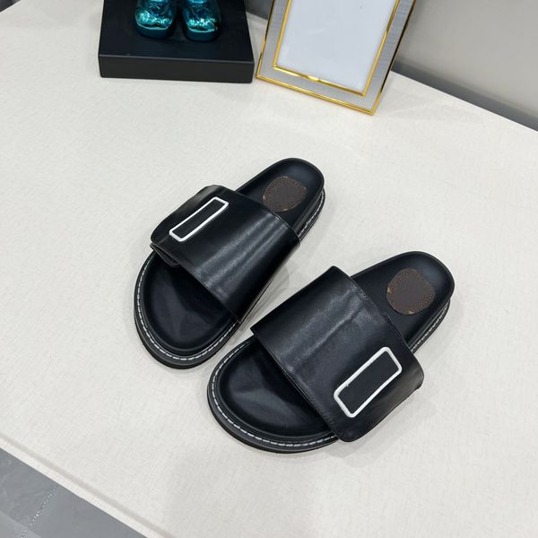 designers smooth calfkin women slippers sandals sunset flat comfort mules padded front strap slippers fashionable style slides r, Black
designers smooth calfkin women slippers sandals sunset flat comfort mules padded front strap slippers fashionable style slides r, Black