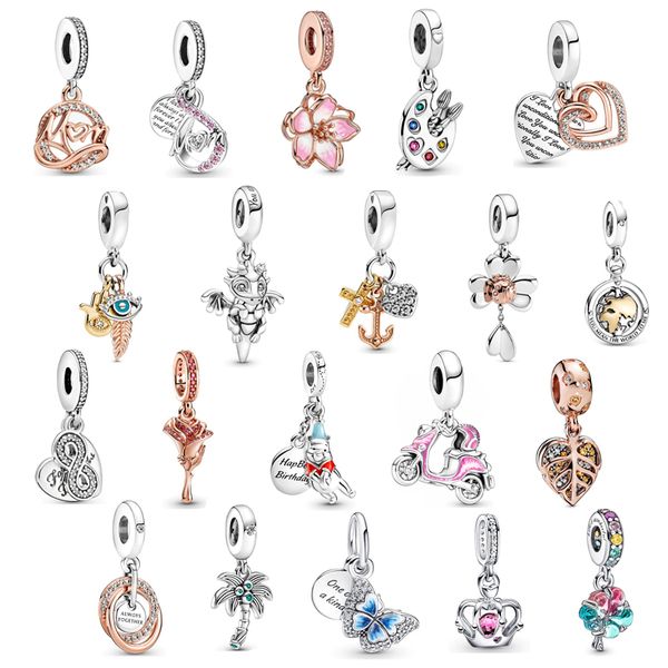 new fashion 925 sterling silver pandents luxury jewelry brand designer charms fit pandora bracelet women diy making beads with original box, Black
new fashion 925 sterling silver pandents luxury jewelry brand designer charms fit pandora bracelet women diy making beads with original box, Black