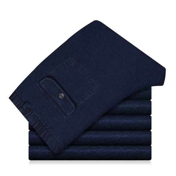 thin men jeans elastic waist deep middleaged men's jeans pants loose denim pants high waist elastic fabric spring and summer 201123, Blue
thin men jeans elastic waist deep middleaged men's jeans pants loose denim pants high waist elastic fabric spring and summer 201123, Blue