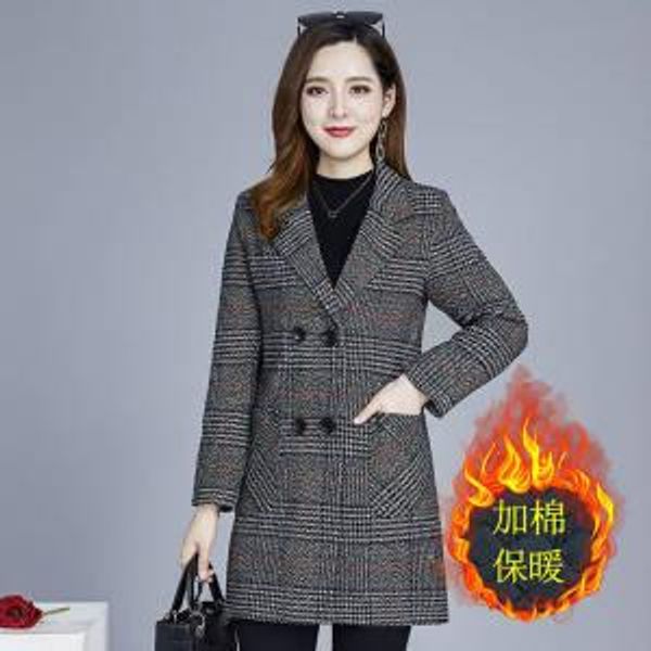 clothing mother's women's suit plaid jackets woolen jacket autumn winter thicken slim long-sleeved outwear plus size 5xl women, Black;brown
clothing mother's women's suit plaid jackets woolen jacket autumn winter thicken slim long-sleeved outwear plus size 5xl women, Black;brown
