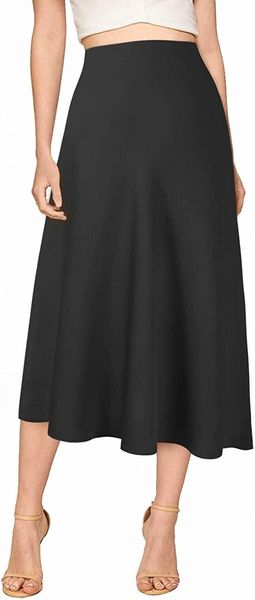 women's elegant midi satin skirt for work women causal elastic high waist 753x#, White;black
women's elegant midi satin skirt for work women causal elastic high waist 753x#, White;black