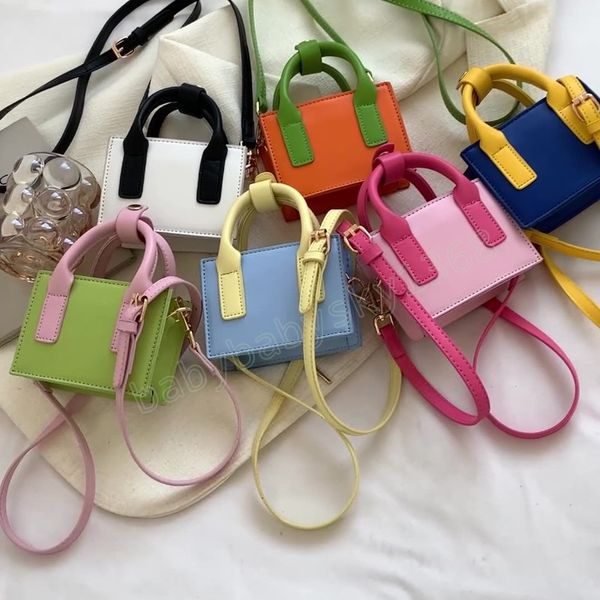 children contrast color handbags girls pu leather single shoulder square bags messenger lipstick bag for kids purse, Black
children contrast color handbags girls pu leather single shoulder square bags messenger lipstick bag for kids purse, Black