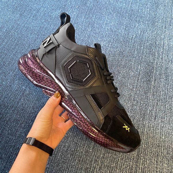 women men shoes luxury designer brand cowhide leather printing casual sneaker soft and comfortable with box, Black
women men shoes luxury designer brand cowhide leather printing casual sneaker soft and comfortable with box, Black
