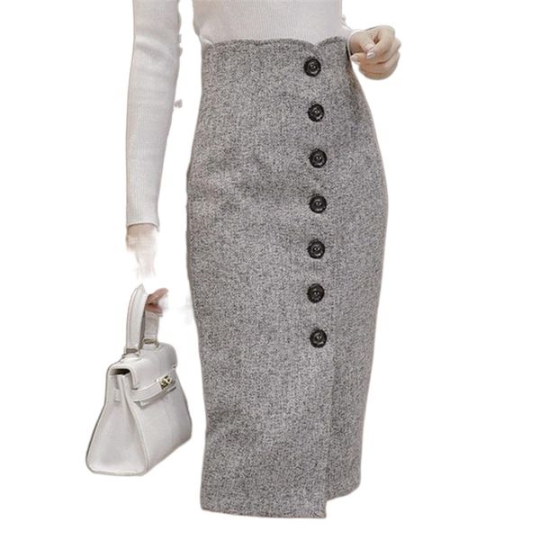 skirts 2022 winter wool wrap faldas high waist woolen button pencil midi office ladies elegant grey 8159#, Black
skirts 2022 winter wool wrap faldas high waist woolen button pencil midi office ladies elegant grey 8159#, Black
