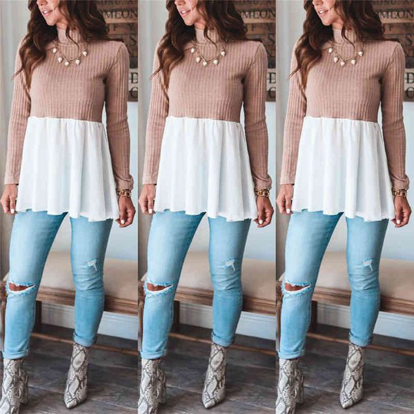 women's sweaters autumn / winter stand collar pit stripe knit splicing la0k, White;black
women's sweaters autumn / winter stand collar pit stripe knit splicing la0k, White;black