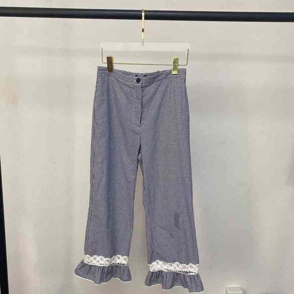 women's pants capris spring and summer plaid stitching pajamas wind lace straight pants nine point women, Black;white
women's pants capris spring and summer plaid stitching pajamas wind lace straight pants nine point women, Black;white