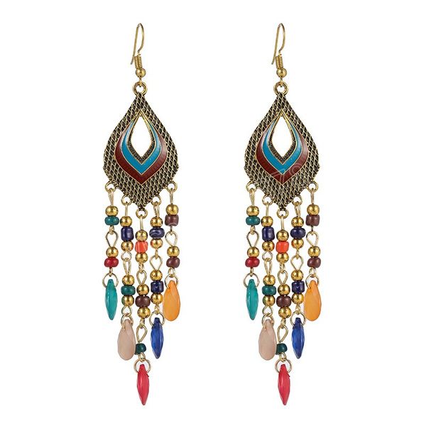 bohemia vintage long water drop earrings for women alloy hollow crystal white beads tassel dangle earring trendy summer jewelry brincos, Silver
bohemia vintage long water drop earrings for women alloy hollow crystal white beads tassel dangle earring trendy summer jewelry brincos, Silver