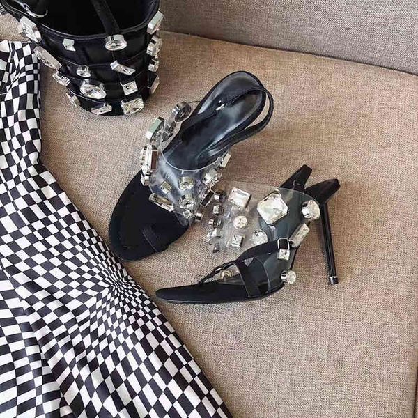 sliers summer transparent elegant thin heel high-heeled shoes fashion clip foot mandarin duck sandals, Black
sliers summer transparent elegant thin heel high-heeled shoes fashion clip foot mandarin duck sandals, Black