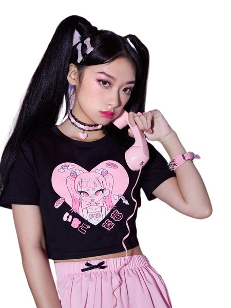 romwe anime cartoon figure graphic crop tee i2d4#, White
romwe anime cartoon figure graphic crop tee i2d4#, White