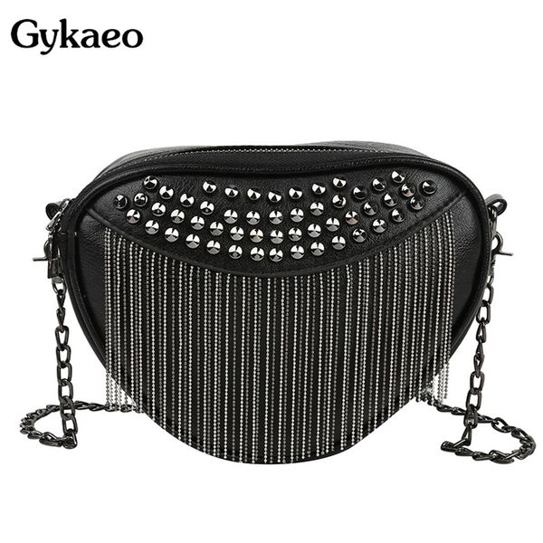 punk style black shoulder bag lady fashion chains rivet crossbody for women small tassel messenger bags female clutch purse d220620
punk style black shoulder bag lady fashion chains rivet crossbody for women small tassel messenger bags female clutch purse d220620