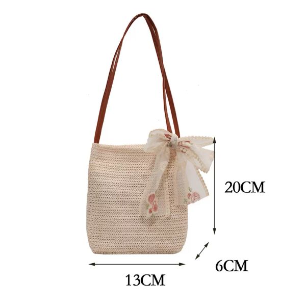 fashion women summer woven silk scarf bucket shoulder shopping bag ladies beach vacation solid color casual small tote handbags
fashion women summer woven silk scarf bucket shoulder shopping bag ladies beach vacation solid color casual small tote handbags