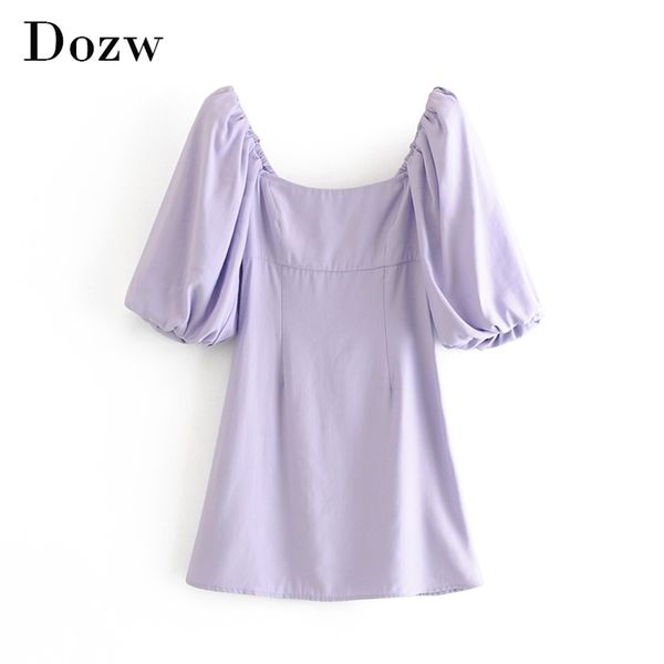 purple color a line dress women puff short sleeve chic mini dress backless square collar holiday dress female ropa mujer 210414, Black;gray
purple color a line dress women puff short sleeve chic mini dress backless square collar holiday dress female ropa mujer 210414, Black;gray