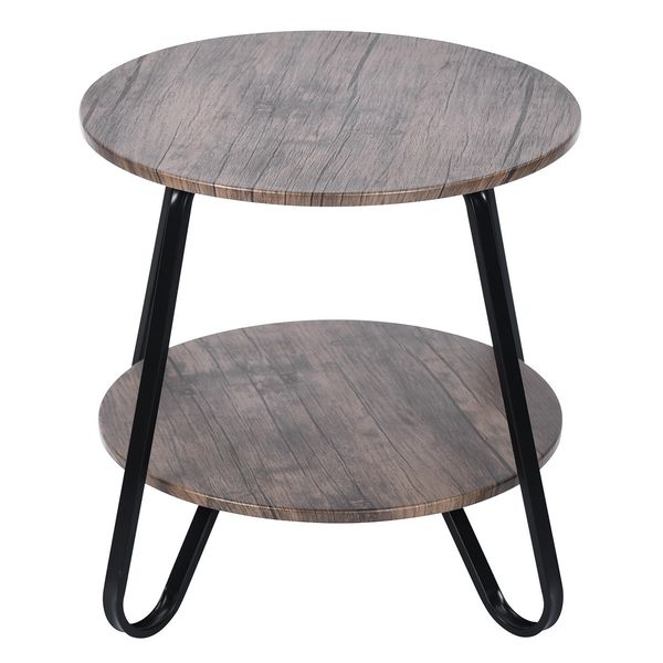 furniture small round coffee table end table 2 tiers side nightstand with storage industry rack wood tables accent metal frame brown
furniture small round coffee table end table 2 tiers side nightstand with storage industry rack wood tables accent metal frame brown