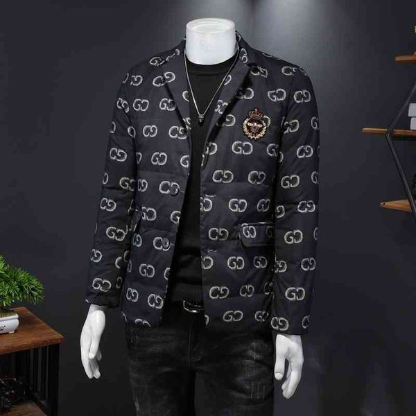fashion new men's down jacket luxury brand designer wholesale winter suit collar male lapel, Black
fashion new men's down jacket luxury brand designer wholesale winter suit collar male lapel, Black