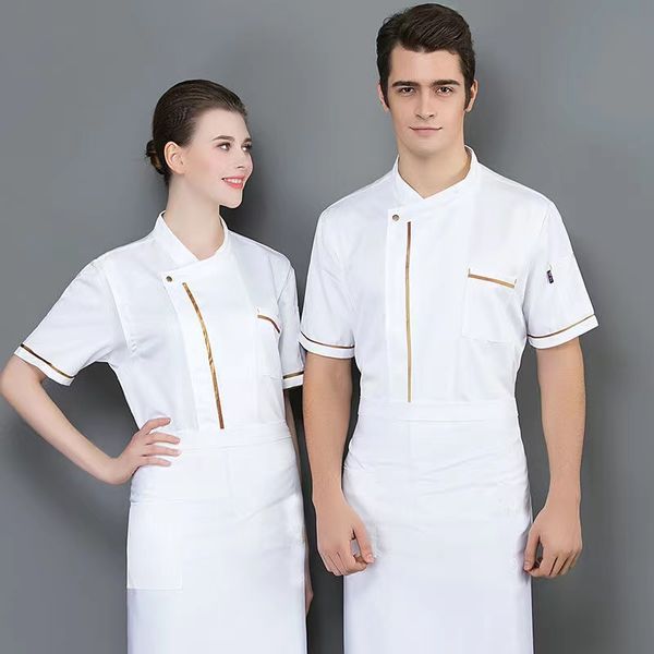 c4 chef jacket blue uniform long sleeves restaurant uniform coat white pliester apron summer kitchen ladies mens chef shirts, White;black
c4 chef jacket blue uniform long sleeves restaurant uniform coat white pliester apron summer kitchen ladies mens chef shirts, White;black