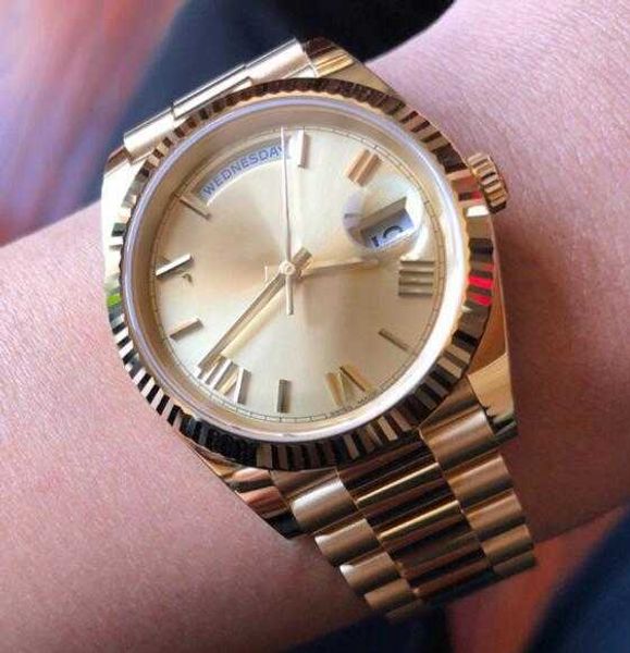 2023 18k gold president date sapphire cystal geneva mens watches automatic mechanical movement male luxury watch monday to sunday, Slivery;brown
2023 18k gold president date sapphire cystal geneva mens watches automatic mechanical movement male luxury watch monday to sunday, Slivery;brown