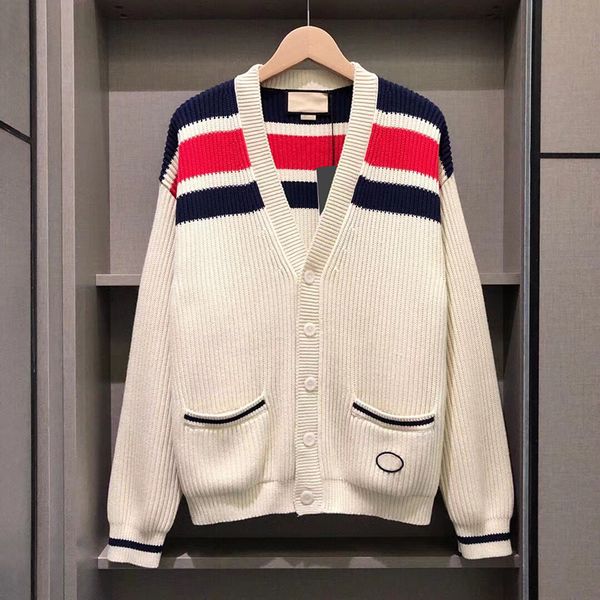 new mens designer sweaters casual knit contrast color luxury autumn fashion jacket classic ladies pullover white wool sweater for men women, White;black
new mens designer sweaters casual knit contrast color luxury autumn fashion jacket classic ladies pullover white wool sweater for men women, White;black