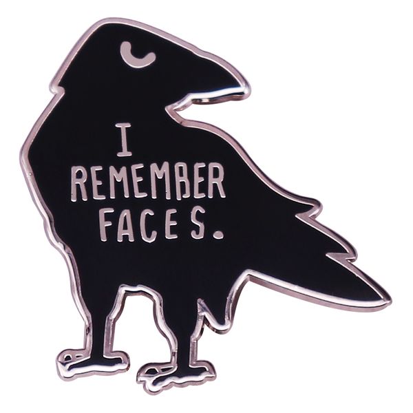crows remembering faces raven enamel pin black bird brooch badge clothes hat backpack decoration jewelry accessories, Blue
crows remembering faces raven enamel pin black bird brooch badge clothes hat backpack decoration jewelry accessories, Blue