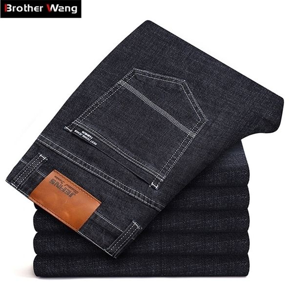 big size 40 42 44 men brand jeans new slim fit business casual stretch denim pants male balck blue thick trousers t200614
big size 40 42 44 men brand jeans new slim fit business casual stretch denim pants male balck blue thick trousers t200614
