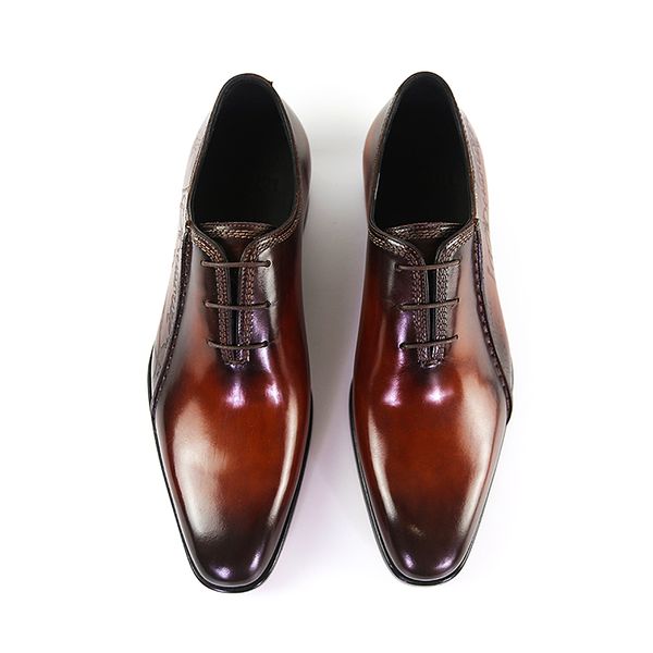 men's handmade leather shoes ancient method modified leather outsole business and leisure, Red;white
men's handmade leather shoes ancient method modified leather outsole business and leisure, Red;white