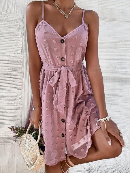 swiss dot belted cami dress 52u5#, Black;gray
swiss dot belted cami dress 52u5#, Black;gray