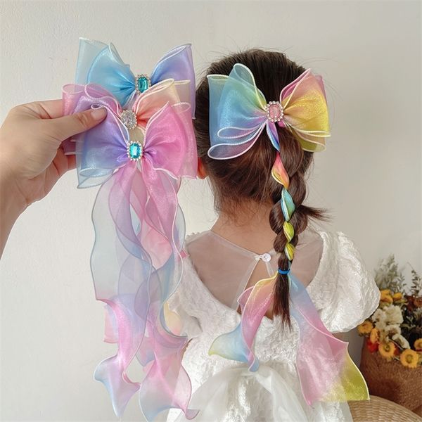 korean kids baby children hair accessories gradient rainbow color big bow princess streamer braided hairpin headdress 220617, Slivery;white
korean kids baby children hair accessories gradient rainbow color big bow princess streamer braided hairpin headdress 220617, Slivery;white