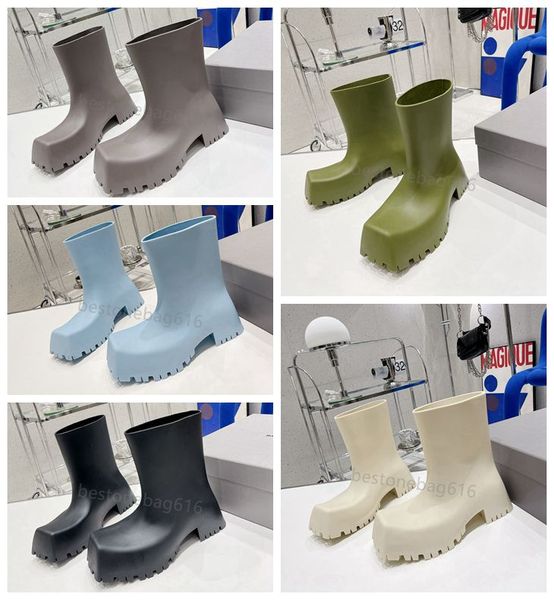 luxury design trooper rubber boots square toes rain boot chunky heel women coarse tooth outsole wear-resistant waterproof shoes 5mm arch mat, Black
luxury design trooper rubber boots square toes rain boot chunky heel women coarse tooth outsole wear-resistant waterproof shoes 5mm arch mat, Black