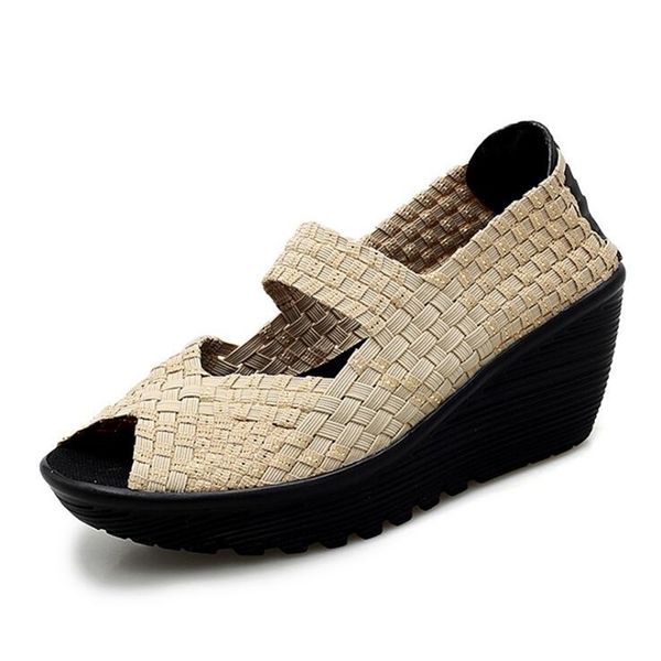 arrival women sandals weave design platform wedge female casual high increas shoes ladies fashion open toe sandals 210306, Black
arrival women sandals weave design platform wedge female casual high increas shoes ladies fashion open toe sandals 210306, Black