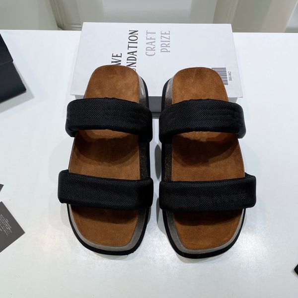 2022 summer luxury designer beach cork slippers sandals casual double strap clogs sandal sandalias women men slip on flip flops flats shoes, Black
2022 summer luxury designer beach cork slippers sandals casual double strap clogs sandal sandalias women men slip on flip flops flats shoes, Black