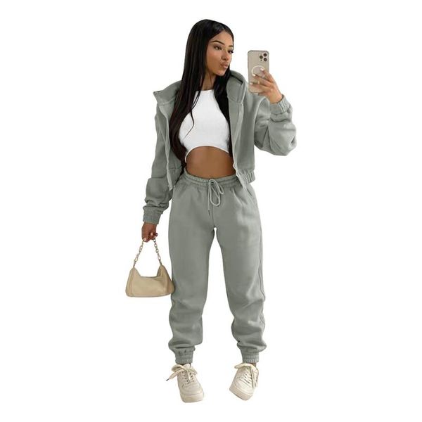 women's two piece pants 2023 style coat plus velvet sweater hooded leisure sports mountaineering suit two-piece, White
women's two piece pants 2023 style coat plus velvet sweater hooded leisure sports mountaineering suit two-piece, White