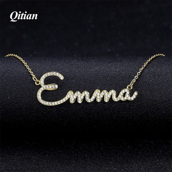 qitian personalized name necklace stone chain iced out zirconia s customized jewelry women birthday gift 220722, Silver
qitian personalized name necklace stone chain iced out zirconia s customized jewelry women birthday gift 220722, Silver