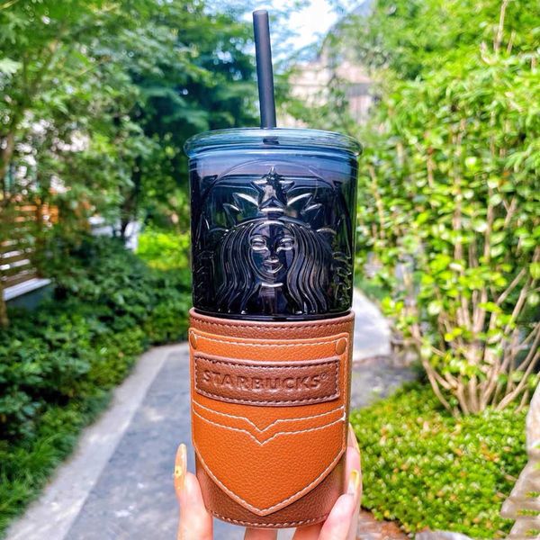 starbucks cup 2021 father's day vintage black goddess glass straw cup coffee leather cup cover with cover
starbucks cup 2021 father's day vintage black goddess glass straw cup coffee leather cup cover with cover