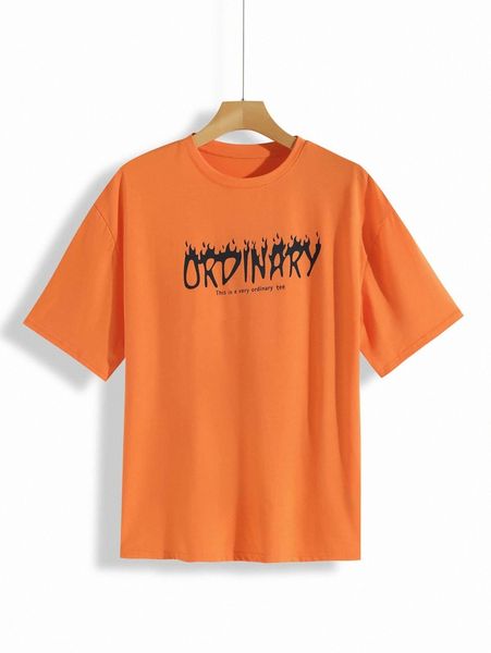 men slogan & fire print tee p2wc#, White;black
men slogan & fire print tee p2wc#, White;black