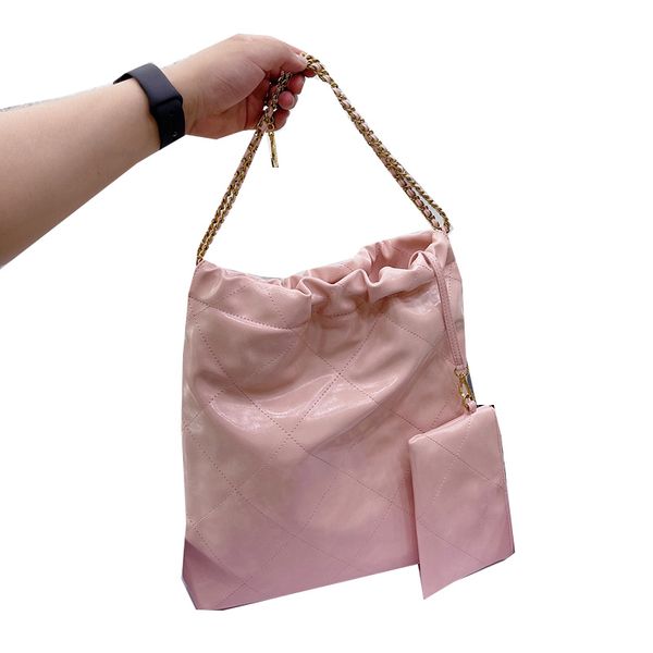 womens quilted 22 shopping bags calfskin real leather 5 colors choose gold/black metal matelasse chain shoulder totes with coin designer han
womens quilted 22 shopping bags calfskin real leather 5 colors choose gold/black metal matelasse chain shoulder totes with coin designer han