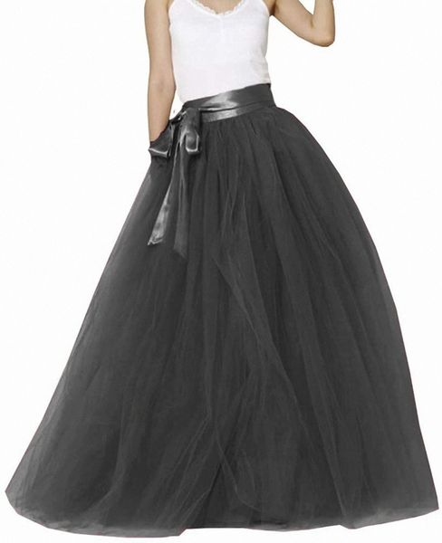 long maxi puffy 5 layers tulle skirt floor length a line with bowknot belt high waisted for wedding party evening c7z5#, White;black
long maxi puffy 5 layers tulle skirt floor length a line with bowknot belt high waisted for wedding party evening c7z5#, White;black