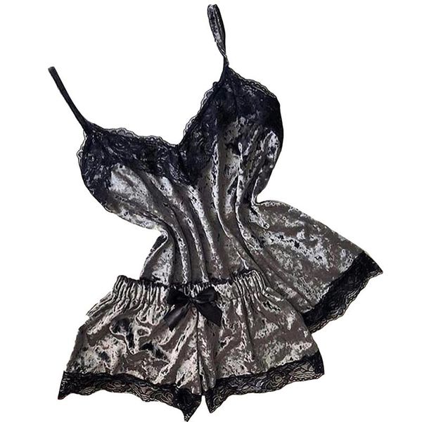 women's sleepwear 2023 lingerie women sleep wear camisole bow shorts v-neck, Black;red
women's sleepwear 2023 lingerie women sleep wear camisole bow shorts v-neck, Black;red