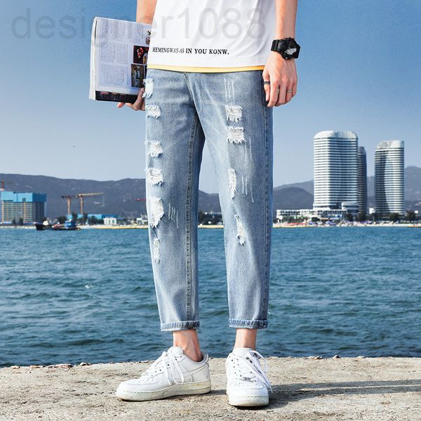 men's jeans designer summer hole nine point jeans men's loose straight slim beggar pants harlan fashion casual xox2, Blue
men's jeans designer summer hole nine point jeans men's loose straight slim beggar pants harlan fashion casual xox2, Blue