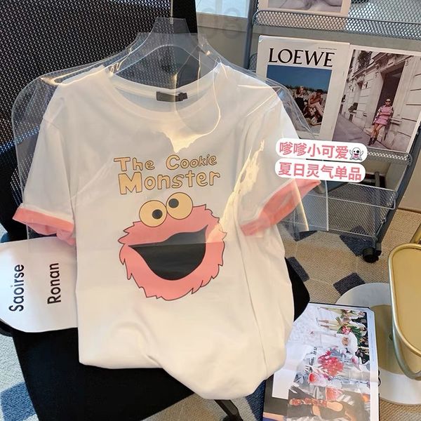 women's t-shirt designer white cartoon t-shirt women's short sleeve 2022 summer new sense of minority leisure versatile o8b6
women's t-shirt designer white cartoon t-shirt women's short sleeve 2022 summer new sense of minority leisure versatile o8b6