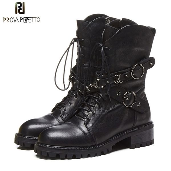 prova perfetto genuine leather ankle boots for women lace up platform boots fashion zipper punk boots flat shoes 201031, Black
prova perfetto genuine leather ankle boots for women lace up platform boots fashion zipper punk boots flat shoes 201031, Black