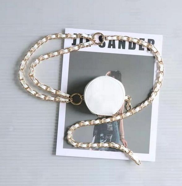 designer classic lady round waist bag white fashion simple leather removable adjustable chain messenger wallet lipstick bag
designer classic lady round waist bag white fashion simple leather removable adjustable chain messenger wallet lipstick bag