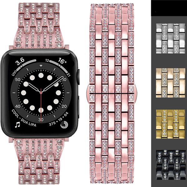 Straps Link Bracelet Seven Bead Diamonds Butterfly Clasp Steel Band Fit iWatch Series 7 6 SE 5 4 3 For Apple Watch 41 42 44 45mm Wristband 1 2 mm
Straps Link Bracelet Seven Bead Diamonds Butterfly Clasp Steel Band Fit iWatch Series 7 6 SE 5 4 3 For Apple Watch 41 42 44 45mm Wristband 1 2 mm