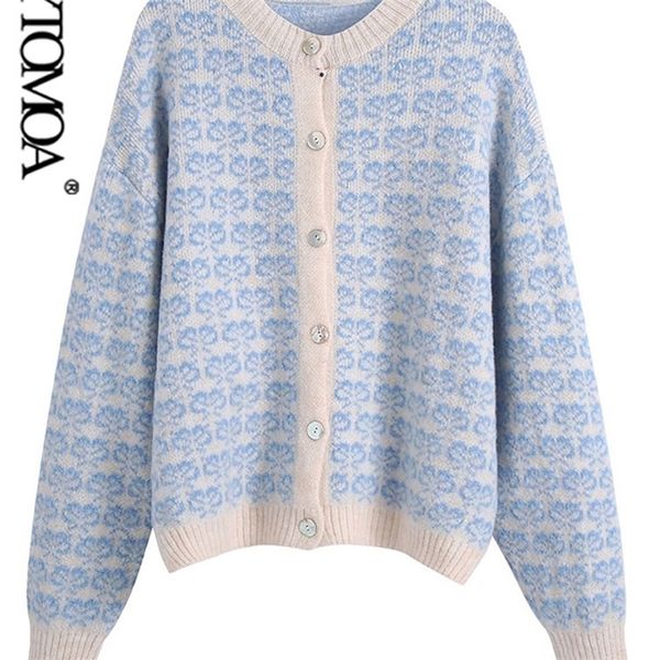 kpytomoa women fashion loose jacquard knitted cardigan sweater vintage long sleeve button-up female outerwear chic 220325, White
kpytomoa women fashion loose jacquard knitted cardigan sweater vintage long sleeve button-up female outerwear chic 220325, White