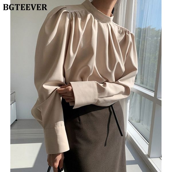 fgteever elegant stand collar women blouses new spring puff sleeve ladies blouse full sleeve loose female shirts 2022, White
fgteever elegant stand collar women blouses new spring puff sleeve ladies blouse full sleeve loose female shirts 2022, White