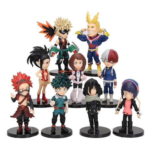 9pcs/set anime my hero academia statue izuku midoriya bakugou katsuki ochaco uraraka all might figure model toys 220602
9pcs/set anime my hero academia statue izuku midoriya bakugou katsuki ochaco uraraka all might figure model toys 220602
