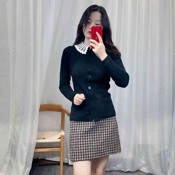 women's sweaters s home autumn hollowed out doll neck slim knit women's sweet college style long sleeved french t1gs, White;black
women's sweaters s home autumn hollowed out doll neck slim knit women's sweet college style long sleeved french t1gs, White;black